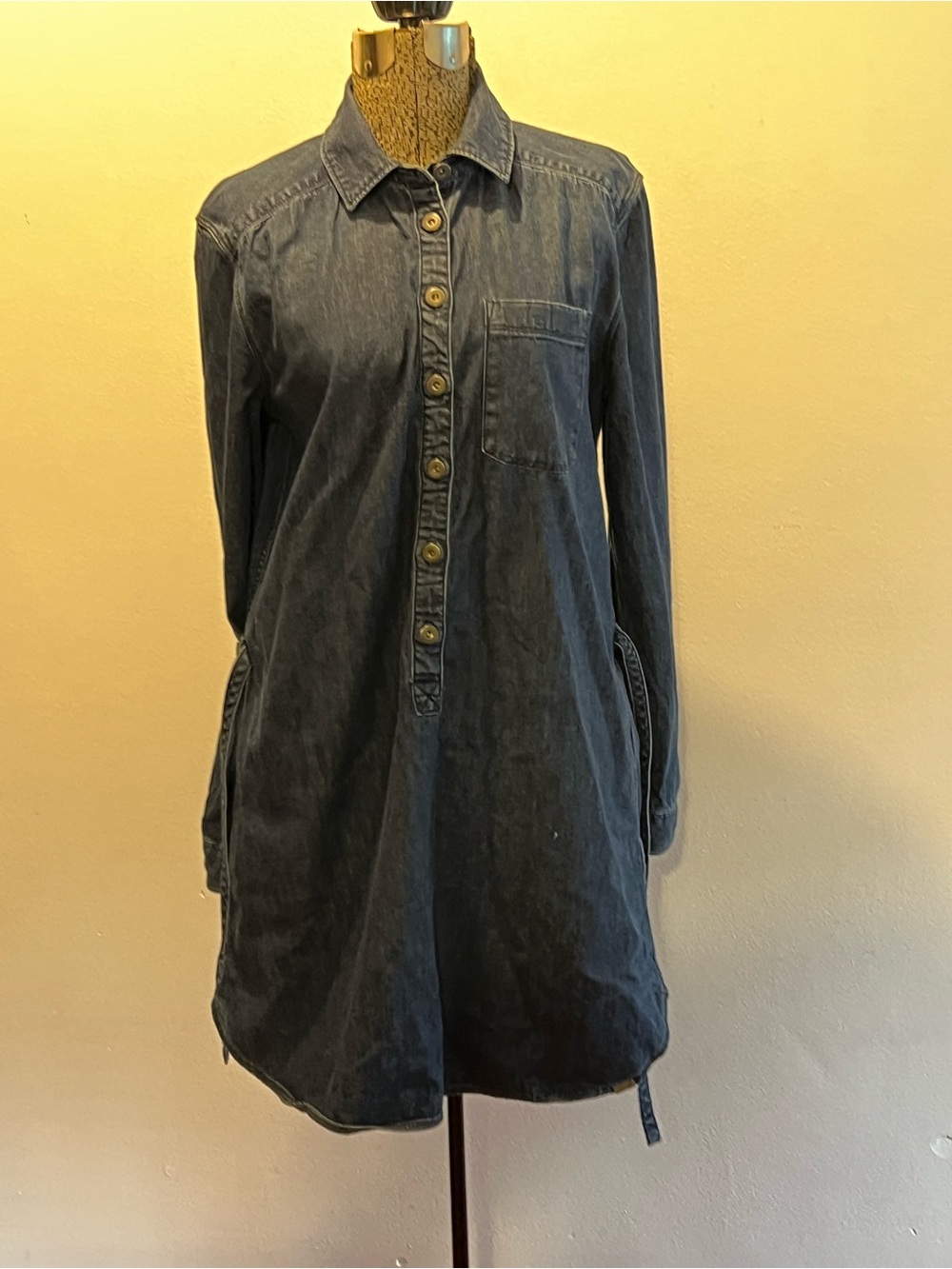 Timberland Dark Denim Long-Sleeve Shirt Dress